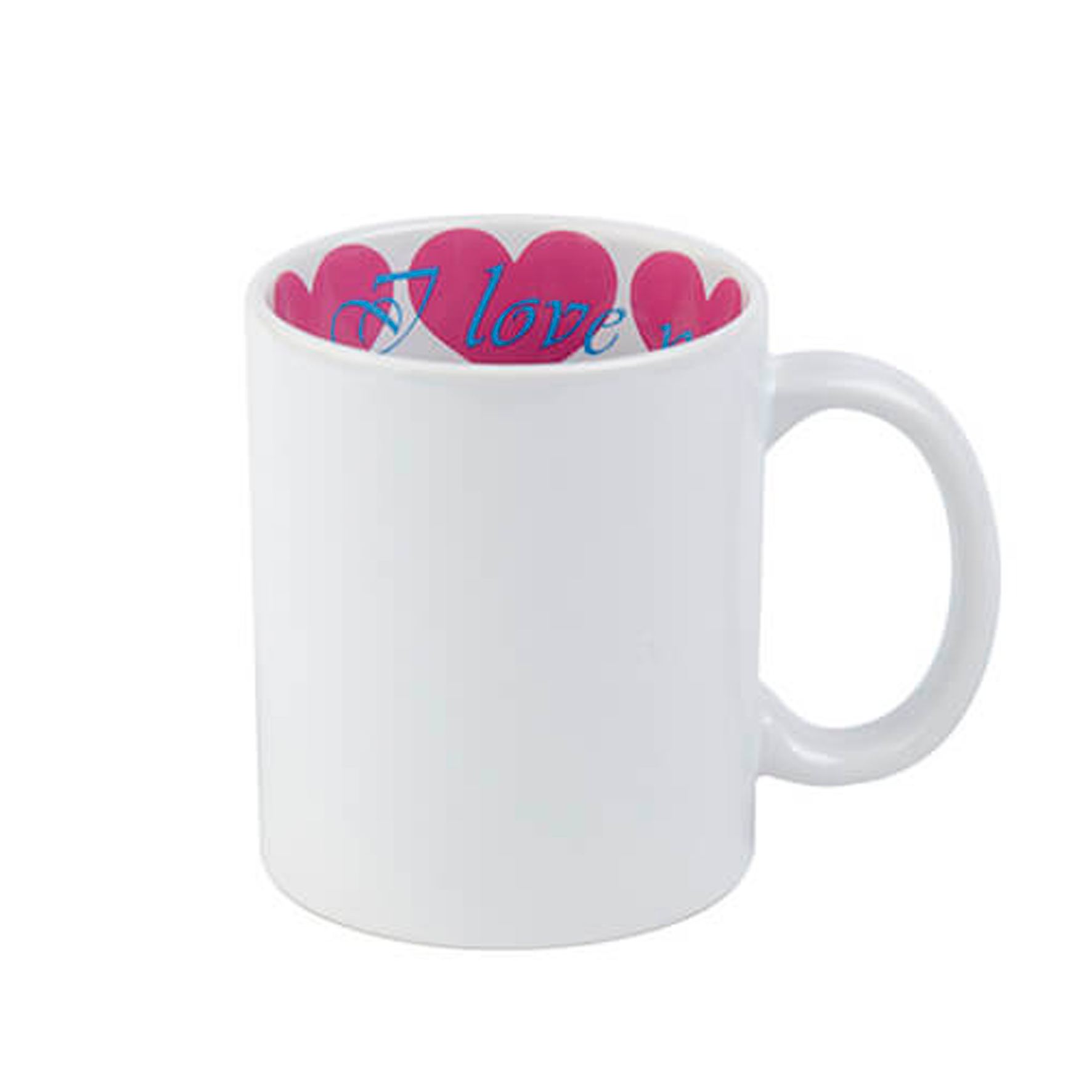 01 B4BDA0029 Taza Con Sticker Interior Corazón 325ML - Imagen 1