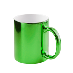 Taza plateada verde 325 ML