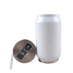 Lata de Acero inoxidable Blanca 280ML - Imagen 3