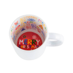 Taza Con Sticker Interior Navideño 325ML - Imagen 2