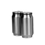 Lata de Acero inoxidable Gris 400ML - Imagen 3